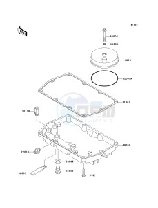 EX 500 D [NINJA 500R] (D6F-D9F) D8F drawing BREATHER COVER_OIL PAN