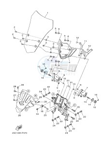 MT09TRA MT-09TRA TRACER 900 (2SC1 2SC2) drawing WINDSHIELD