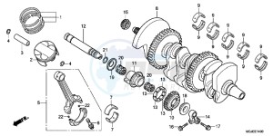 CBF1000FAC drawing CRANKSHAFT/PISTON