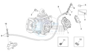 Breva V IE 1100 drawing Rear brake caliper