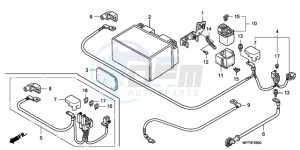 CB13009 SI / MME TWO - (SI / MME TWO) drawing BATTERY