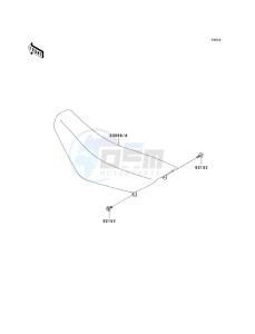 KX 65 A [KX65 MONSTER ENERGY] (A6F - A9FA) A9FA drawing SEAT