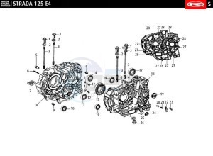 STRADA-125-EURO-4-BLACK drawing CRANKSHAFT CARTER