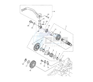 YZ F 250 drawing STARTER