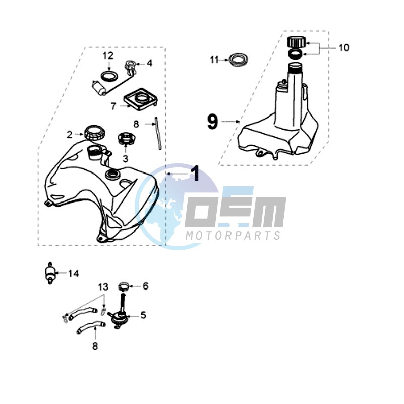 TANK AND FUEL PUMP