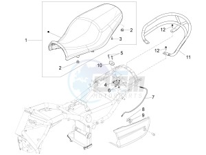 California 1400 Corazzieri 1380 drawing Saddle