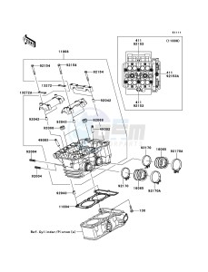 NINJA_250R EX250K9FA GB XX (EU ME A(FRICA) drawing Cylinder Head