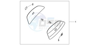 CBF1000A UK - (E / MKH) drawing COLOUR PANEL SET QUASAR SILVER MET