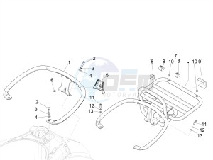 GTS 300 HPE 4T-4V IE ABS E4 (EMEA) drawing Rear luggage rack