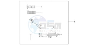 XL700VA9 UK - (E / ABS MKH SPC) drawing HEATED GRIPS