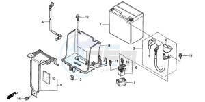 NES125 drawing BATTERY