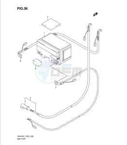 AN400Z drawing BATTERY (AN400ZAL1 E51)