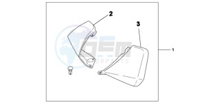 NSC50WHC drawing KNUCKLE VISOR SET