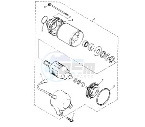 YZF R 750 drawing STARTING MOTOR