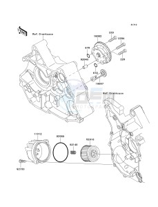 KLX 110 A (KLX110 MONSTER ENERGY) (A6F-A9FA) A7F drawing OIL PUMP