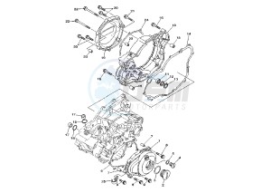 YZ F 250 drawing CRANKCASE COVER