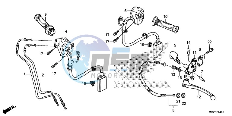 HANDLE LEVER/SWITCH/CABLE