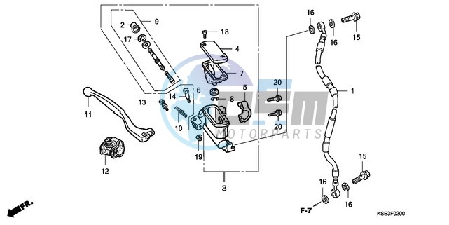 FR. BRAKE MASTER CYLINDER