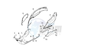 BOULEVARD - 150 CC 4T E3 drawing COVER LOWER