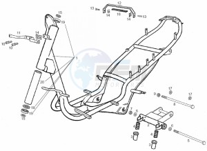 ATLANTIS BULLET - 50 cc VTHAL1AE2 Euro 2 2T AC FRA drawing Frame (Positions)