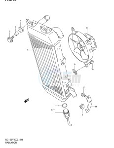 UC125 (E2) drawing RADIATOR