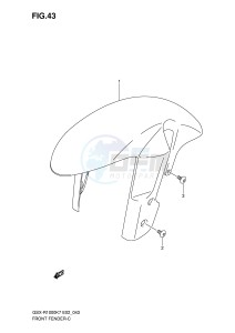 GSX-R1000 (E2) drawing FRONT FENDER