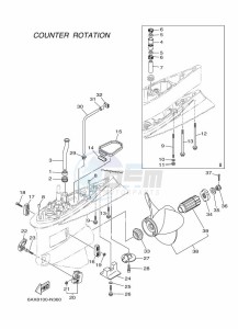 FL350AET2U drawing PROPELLER-HOUSING-AND-TRANSMISSION-4