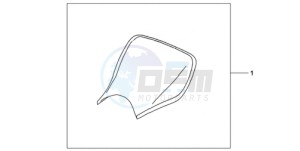 CBR1000RA9 France - (F / ABS CMF MME) drawing E-SEAT