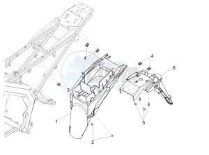 SX 50 LOW SEAT E4 (EMEA) drawing Rear mudguard