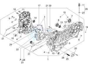 LXV 125 4T E3 drawing Crankcase