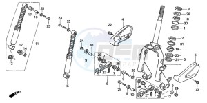 SCV100 LEAD drawing STEERING STEM/ FRONT FORK