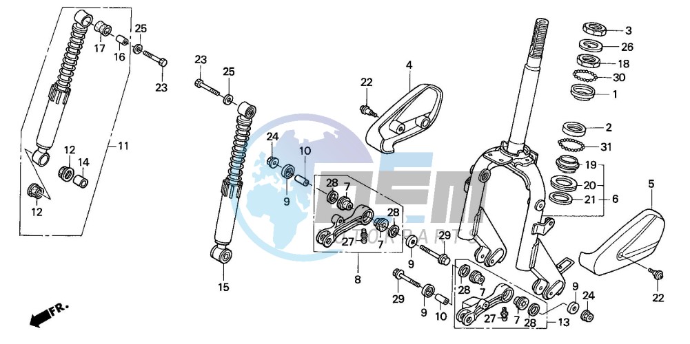 STEERING STEM/ FRONT FORK