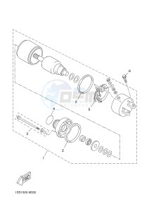 YPR400RA XMAX 400 ABS EVOLIS 400 ABS (1SDF) drawing STARTING MOTOR