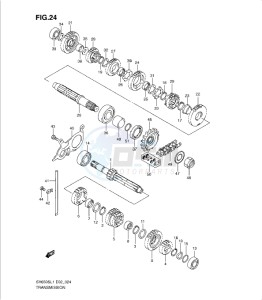 SV650/S drawing TRANSMISSION (SV650L1 E24)