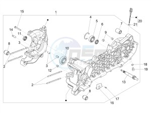 PRIMAVERA 50 4T 3V E4 30 MPH NOABS 30 Mph (NAFTA) drawing Crankcase