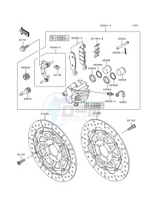 ZR 750 F [ZR-7] (F1) drawing FRONT BRAKE