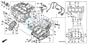 CBF1000A UK - (E / MKH) drawing CRANKCASE