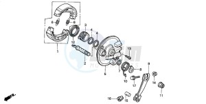 NH80MD drawing FRONT BRAKE PANEL