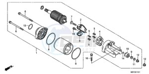 FJS400D9 ED / 2ED drawing STARTER MOTOR (FJS400D9/F JS400A)