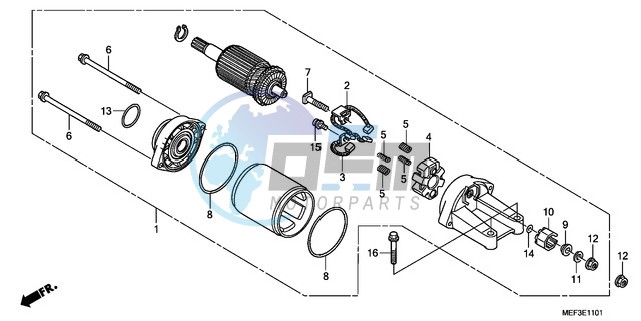 STARTER MOTOR (FJS400D9/F JS400A)