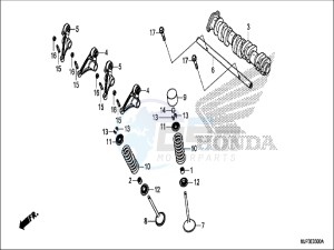 CRF1000DH 2ED - (2ED) drawing CAMSHAFT/VALVE