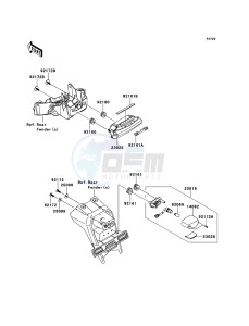 NINJA_ZX-10R_ABS ZX1000KBF FR GB XX (EU ME A(FRICA) drawing Taillight(s)