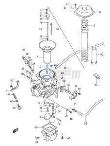 VX800 (E4) drawing CARBURETOR (REAR)