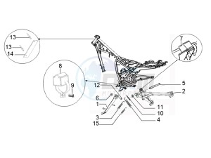 ETX 150 drawing Center stand and side stand