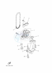 XSR700 MTM690 (BU33) drawing OIL PUMP