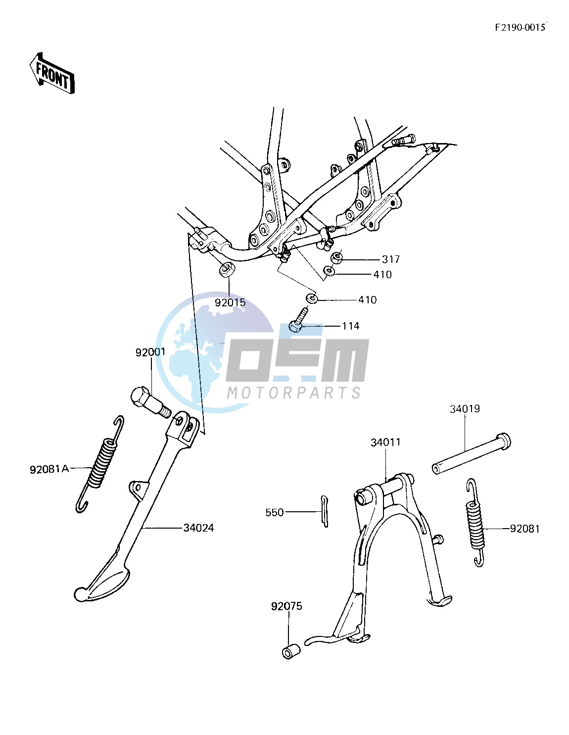 STANDS -- 81 -82 KZ750-E2_E3- -