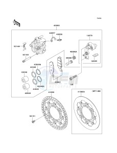 KX 250 N [KX250F](N2) N2 drawing FRONT BRAKE