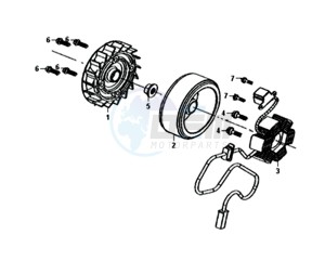 FIDDLE II 50 25KMH (L8) NL EURO4 drawing MAGNETO / FLYWHEEL