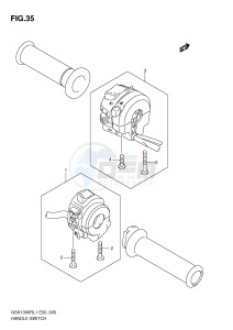 GSX1300R (E50) Hayabusa drawing HANDLE SWITCH