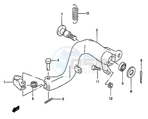 RM250 (T-V-W-X-Y) drawing REAR BRAKE